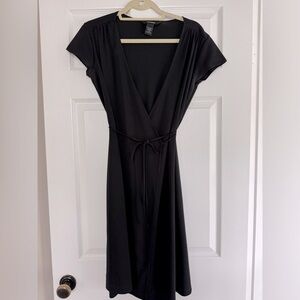 Express black wrap dress size 7/8